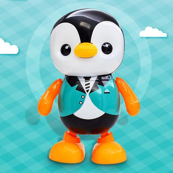 Imagem de Brinquedo Infantil Boneco Pinguim Dançarino Interativo Com Som E Luz.