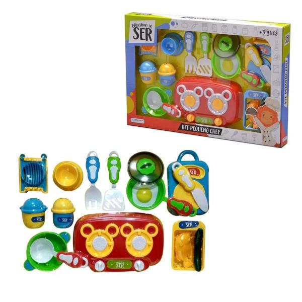 Imagem de Brinquedo Infantil Brincando de Ser Kit Pequeno Chef Com Acessórios Multikids - BR954A