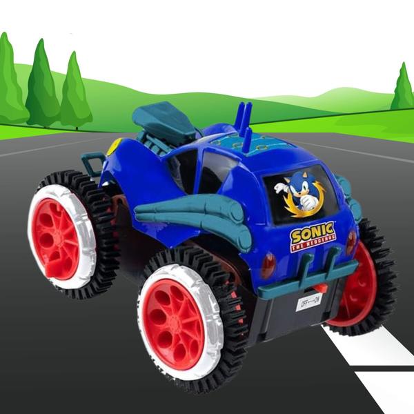 Imagem de Brinquedo Infantil Carrinho Controle Remoto Sonic Tumbling Rush Candide - 3451