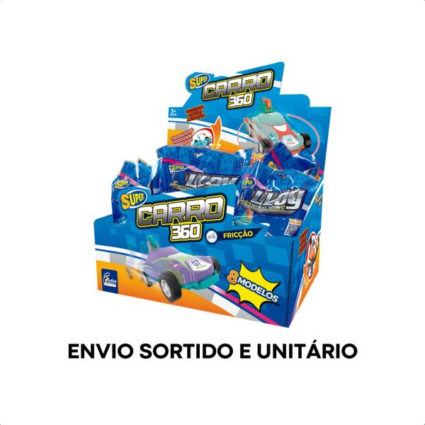 Imagem de Brinquedo Infantil Carrinho Gira 360 Movido à Fricção Sortido e Unitário Radical - Fenix Brinquedos DDC-977