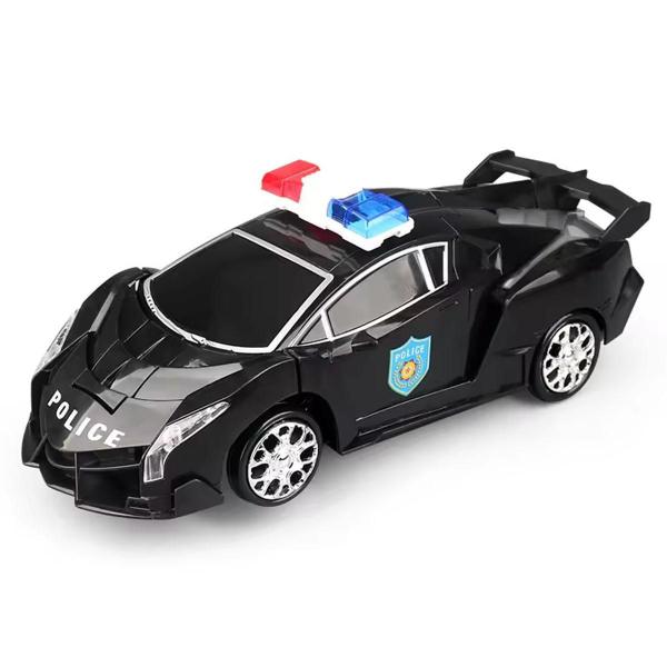 Imagem de Brinquedo Infantil Carrinho Luz E Som Polícia Que Vira Robô