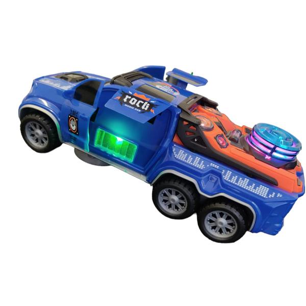 Brinquedo Infantil Carrinho Que Toca Musica Emite Som Gira 360 Graus Carro Paredão De Som - Toy King Imagem de Brinquedo Infantil Carrinho Que Toca Musica Emite Som Gira 360 Graus Carro Paredão De Som