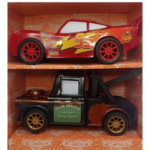 Imagem de Brinquedo Infantil Carro Relâmpado Mcqueen E Mate De Fricção