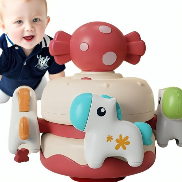 Imagem de Brinquedo Infantil Carrosel Musical Baby Rosa 684R - Fenix