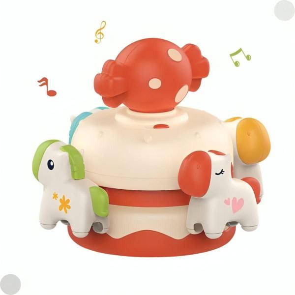 Imagem de Brinquedo Infantil Carrosel Musical Baby Rosa 684R - Fenix