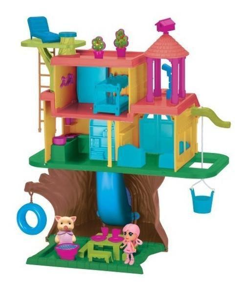 Imagem de Brinquedo Infantil Casa Na Floresta + Árvore 20 Acessórios