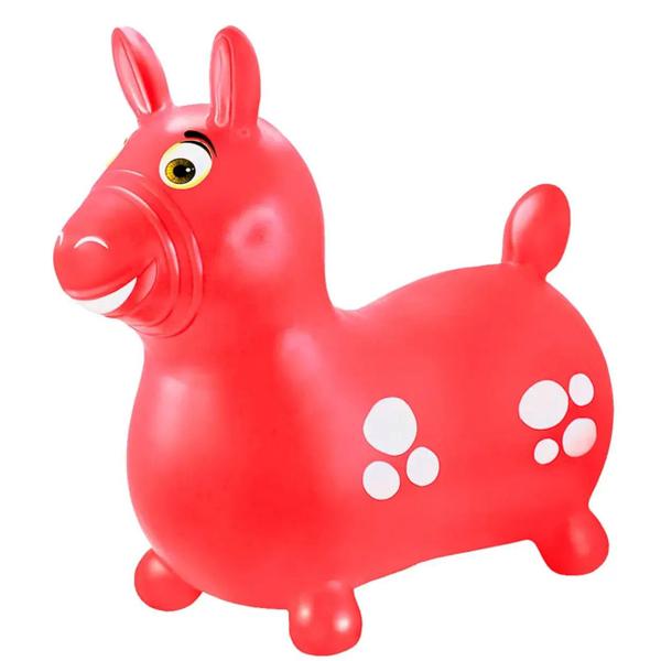 Brinquedo Infantil Cavalinho inflável Vinil Vermelho Lider Imagem de Brinquedo Infantil Cavalinho inflável Vinil Vermelho Lider