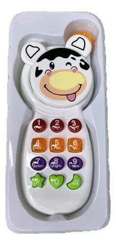 Imagem de Brinquedo Infantil Celular Vaquinha Com Som E Luzes