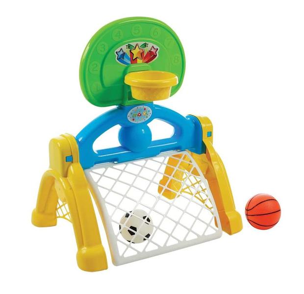 Imagem de Brinquedo Infantil Centro Esportivo 2 em 1 Basquete e Futebol Maral