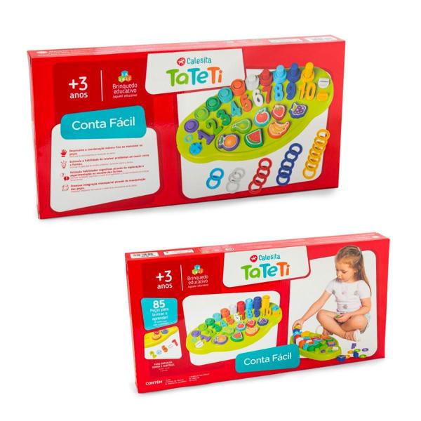Brinquedo Infantil Conta Fácil Didático Matemática - Tateti - Ta Te Ti Imagem de Brinquedo Infantil Conta Fácil Didático Matemática - Tateti