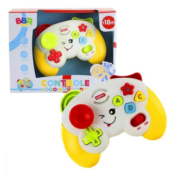 Imagem de Brinquedo Infantil Controle de Atividades Amarelo com Som Bbr R3005