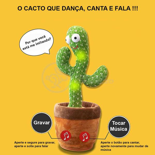 Brinquedo Infantil Criança TikTok Cacto Dançante Luminoso Pelúcia 120 Músicas Canta Fala Repete USB - Smart Bracelet Imagem de Brinquedo Infantil Criança TikTok Cacto Dançante Luminoso Pelúcia 120 Músicas Canta Fala Repete USB