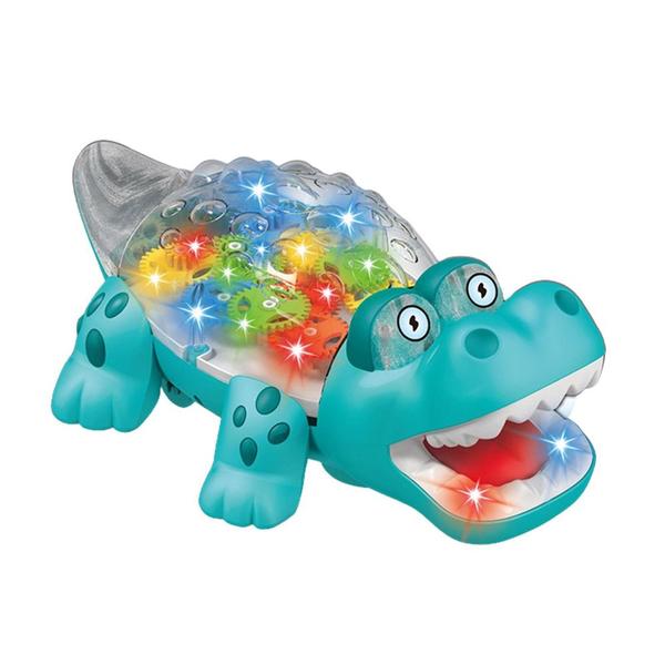 Imagem de Brinquedo Infantil Crocodilo Mágico Com Luzes E Som.