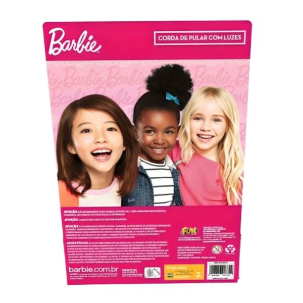 Imagem de Brinquedo infantil de pular corda com luzes da Barbie F0145-4 - Fun