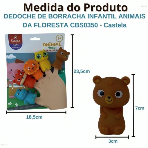 Imagem de Brinquedo Infantil Dedoches De Animais Da Floresta - Castela