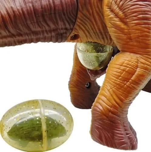 Imagem de Brinquedo Infantil Dinossauro Bota Ovo Som Luz Anda Movimento Projetor Verde