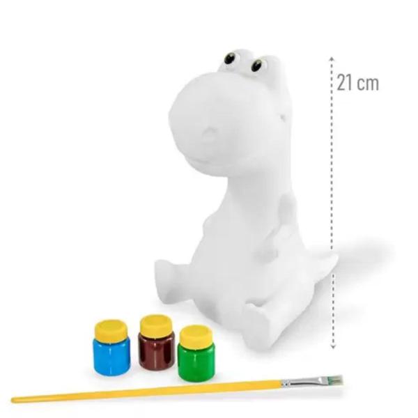 Imagem de Brinquedo Infantil Dinossauro Para Colorir Rex Baby Cofrinho