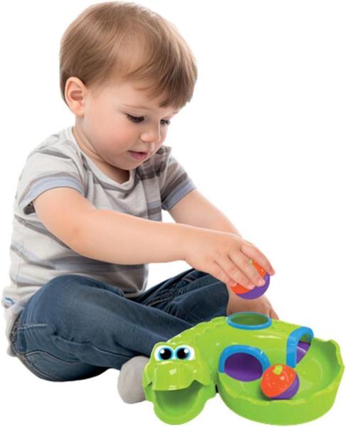 Imagem de Brinquedo Infantil Educativo Didático Croco Ball Com Bolinha