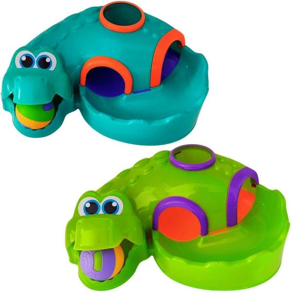 Imagem de Brinquedo Infantil Educativo Didático Croco Ball Com Bolinha