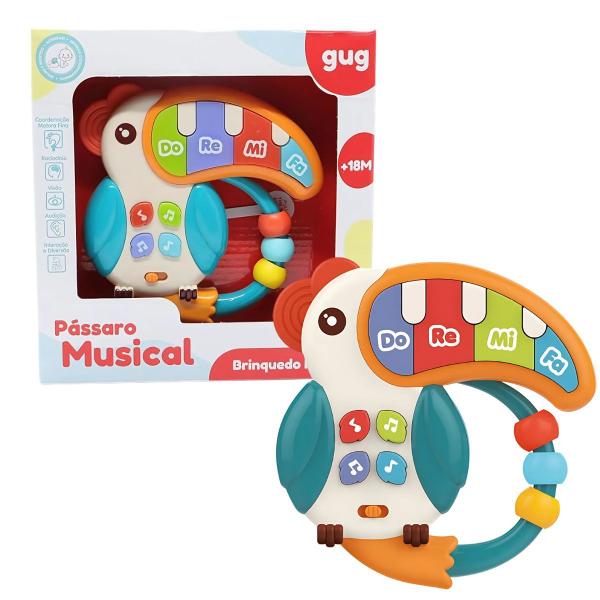 Imagem de Brinquedo Infantil Educativo Pássaro Musical 1333 - Shiny Toys