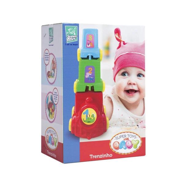 Imagem de Brinquedo Infantil Educativo Trenzinho de Encaixar Baby Super Toys - 299