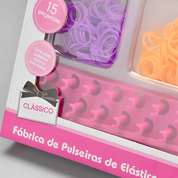 Imagem de Brinquedo Infantil Fábrica de Pulseiras de Elástico My Style Clássico Multikids - BR1472