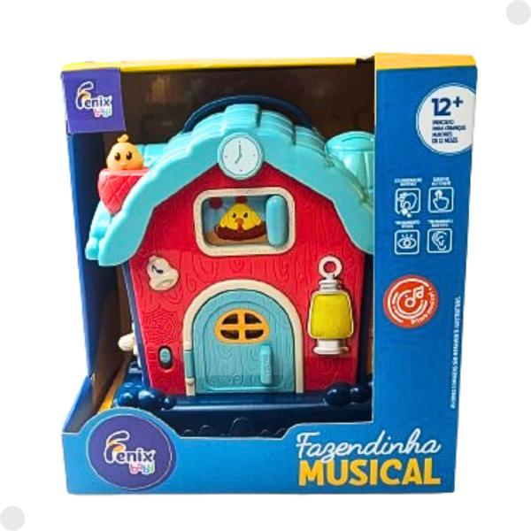 Imagem de Brinquedo Infantil Fazendinha Musical Com Luz E Som FBB-844 - Fenix