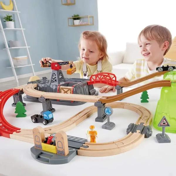 Imagem de Brinquedo Infantil Ferrovia Estação de Cargas em Caixa Xalingo - 67398