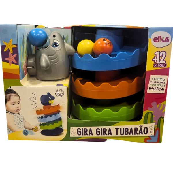 Imagem de Brinquedo Infantil Gira Gira Tubarão 1239 - Elka