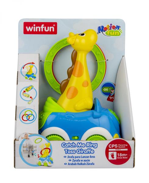 Imagem de Brinquedo Infantil Girafa Argolinhas - Bate e Volta - Yestoys