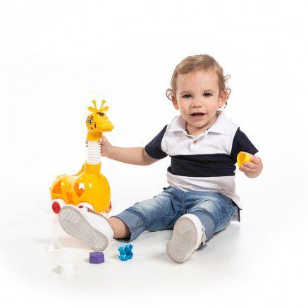 Imagem de Brinquedo Infantil Girafa Puxa Estica Kendy