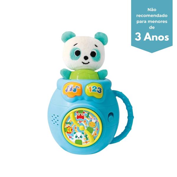 Imagem de Brinquedo Infantil Interativo Urso Esconde Esconde Baby Fenix - FBB-806UR