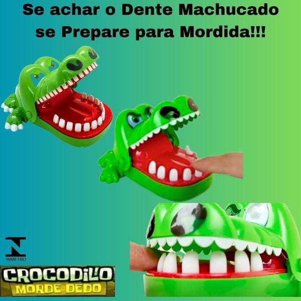 Brinquedo Infantil Jacaré Morde Dedo Crocodilo Dentista Novo - Art Brink Imagem de Brinquedo Infantil Jacaré Morde Dedo Crocodilo Dentista Novo - Art Brink