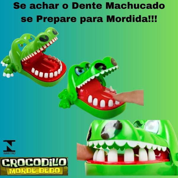 Brinquedo Infantil Jacaré Morde Dedo Crocodilo Dentista Novo - Art Brink Imagem de Brinquedo Infantil Jacaré Morde Dedo Crocodilo Dentista Novo - Art Brink