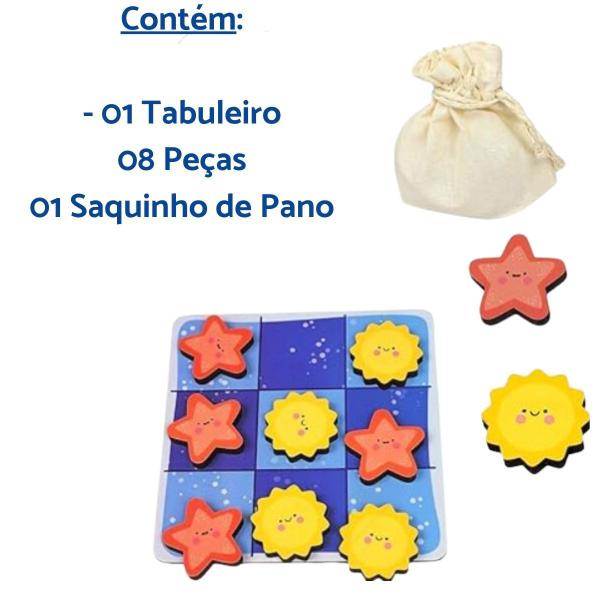 Imagem de Brinquedo Infantil Jogo da Velha Bolsa Presente Criança Menino Menina 4 anos