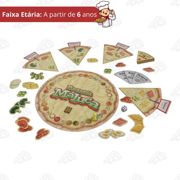 Imagem de Brinquedo Infantil Jogo de Tabuleiro Pizzaria Maluca Grow - 01283