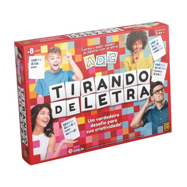 Imagem de Brinquedo Infantil Jogo de Tabuleiro Tirando de Letra Grow - 03447