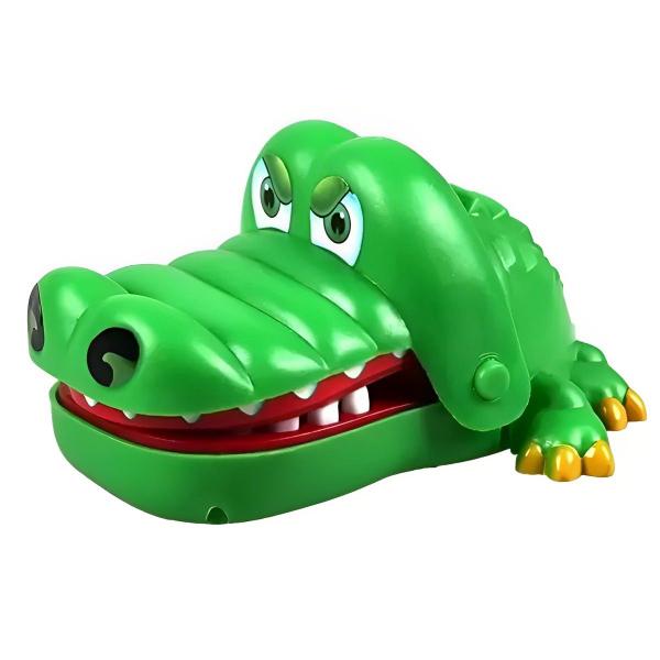 Imagem de Brinquedo Infantil Jogo do Crocodilo Morde O Dedo Dentista Funciona Dando Corda Lazer Brincadeira Polibrinq - AN0025