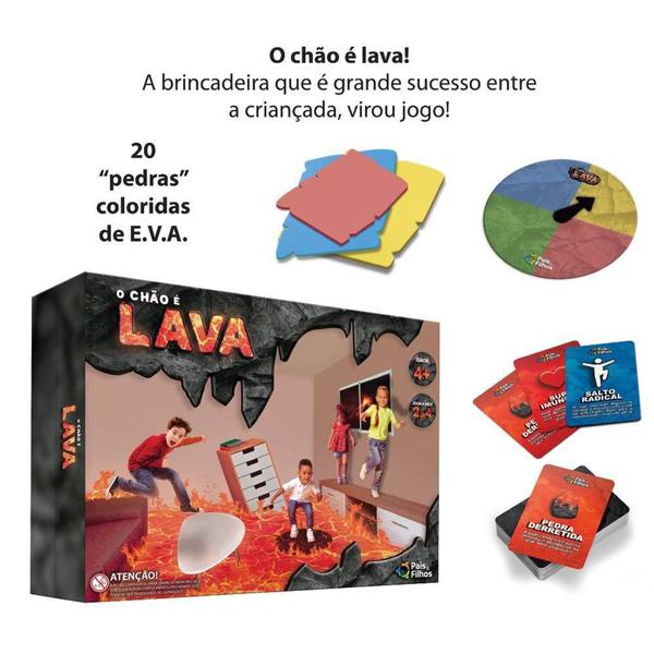 Imagem de Brinquedo Infantil Jogo o Chao e Lava Pais e Filhos