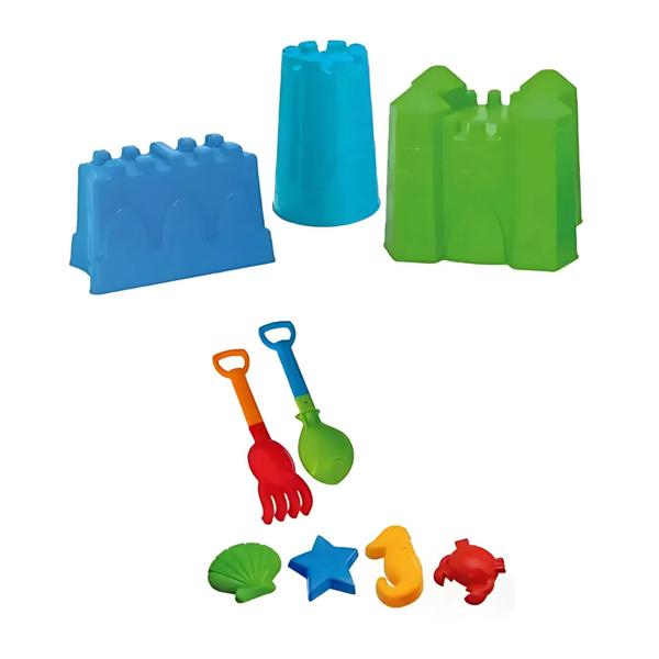 Imagem de Brinquedo Infantil Kit Bag Praia Completo Beach Play Cor Sortida Usual Brinquedos - 456