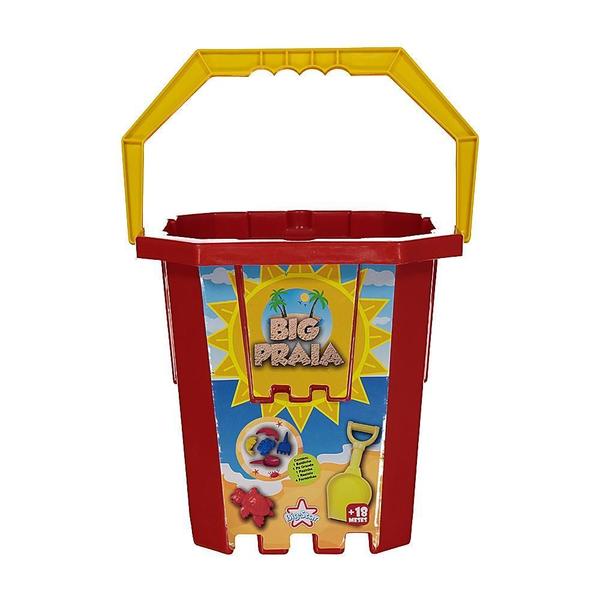 Brinquedo Infantil Kit Balde Vermelho Big Praia Big Star Imagem de Brinquedo Infantil Kit Balde Vermelho Big Praia Big Star