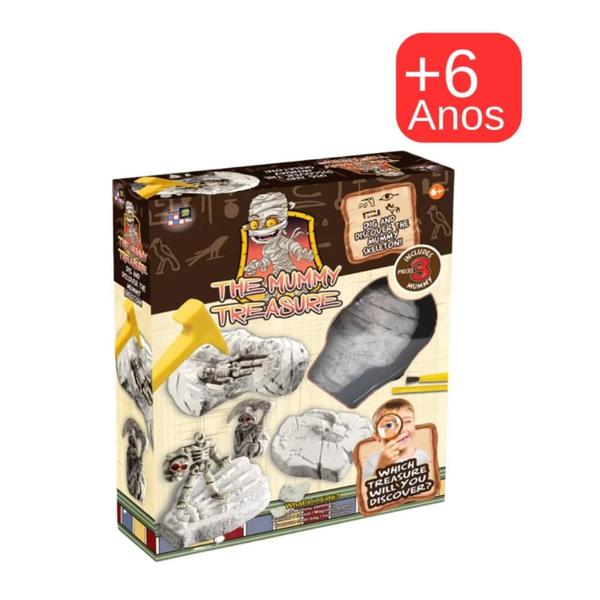 Imagem de Brinquedo Infantil Kit de Escavação Múmia Treasure Hunt Multikids - BR2149