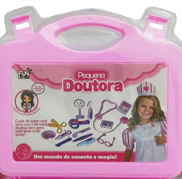 Imagem de Brinquedo Infantil Kit Médica Maleta Enfermeira Faz de Conta Vários Acessórios