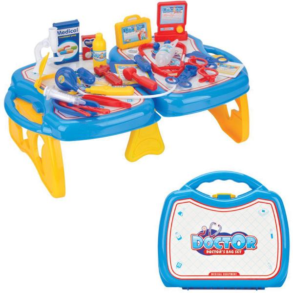 Imagem de Brinquedo Infantil Kit Médico Maleta - Azul - Fenix