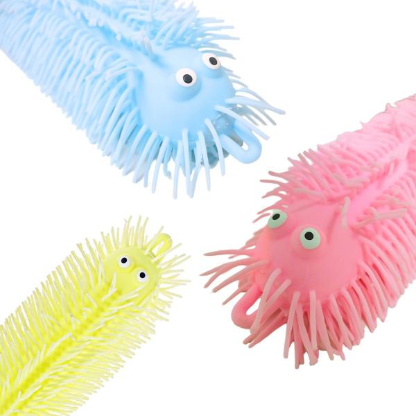 Brinquedo Infantil Lagarta Flofy Squish Fidget Toy Luz Brilha Apertar Anti Stress - Art Brink Imagem de Brinquedo Infantil Lagarta Flofy Squish Fidget Toy Luz Brilha Apertar Anti Stress