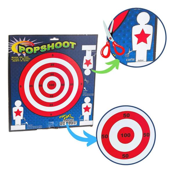Brinquedo Infantil Lançador de Bolinhas Popshoot Pica Pau Imagem de Brinquedo Infantil Lançador de Bolinhas Popshoot Pica Pau