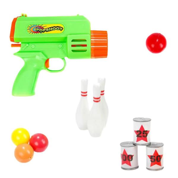 Brinquedo Infantil Lançador de Bolinhas Popshoot Pica Pau Imagem de Brinquedo Infantil Lançador de Bolinhas Popshoot Pica Pau
