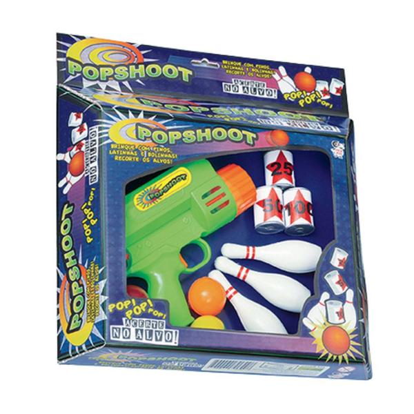 Brinquedo Infantil Lançador de Bolinhas Popshoot Pica Pau Imagem de Brinquedo Infantil Lançador de Bolinhas Popshoot Pica Pau