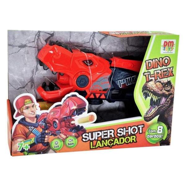 Imagem de Brinquedo Infantil Lancador Super Shot Dino T Rex Dm Toys