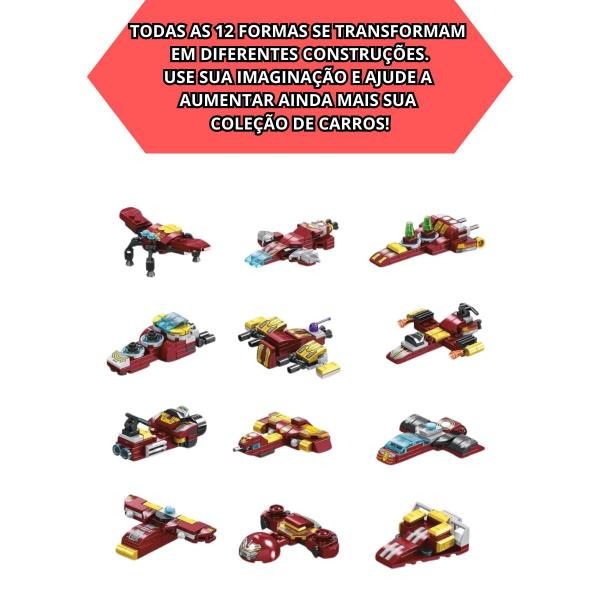 Imagem de Brinquedo Infantil Lego Blocos de Montar Robô De Ferro Grande Hulkbuster Marvel Cubic Herói 575 Pçs 25 em 1 Original Multilaser